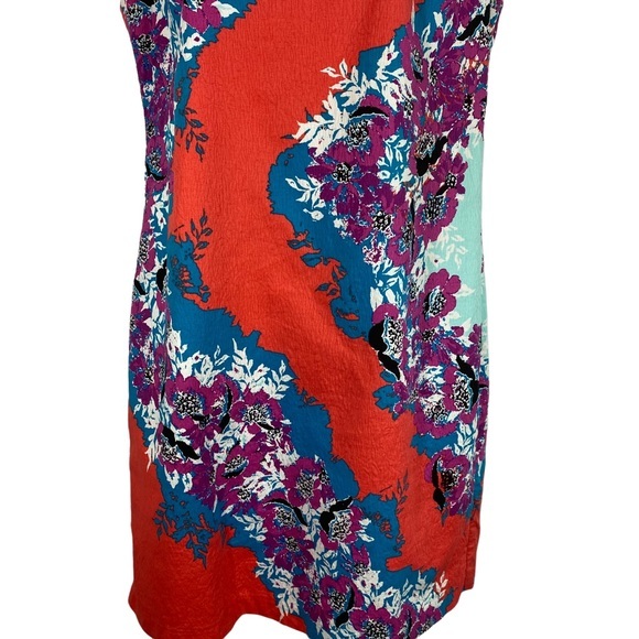 Plenty By Tracy Reese Dress Sheath‎ Pink Blue Floral Print Sleeveless Size 10 - Picture 2 of 10